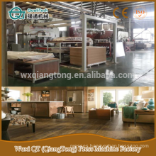 Parquet laminated flooring production machinery/ wood textured wooden flooring hot press machine